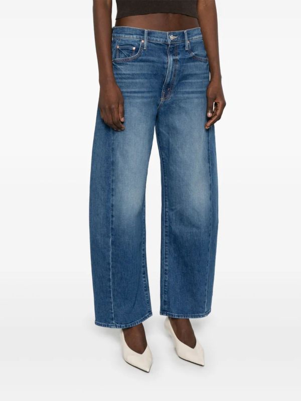 Balloon Fit
  Washing Crop Denim Pants