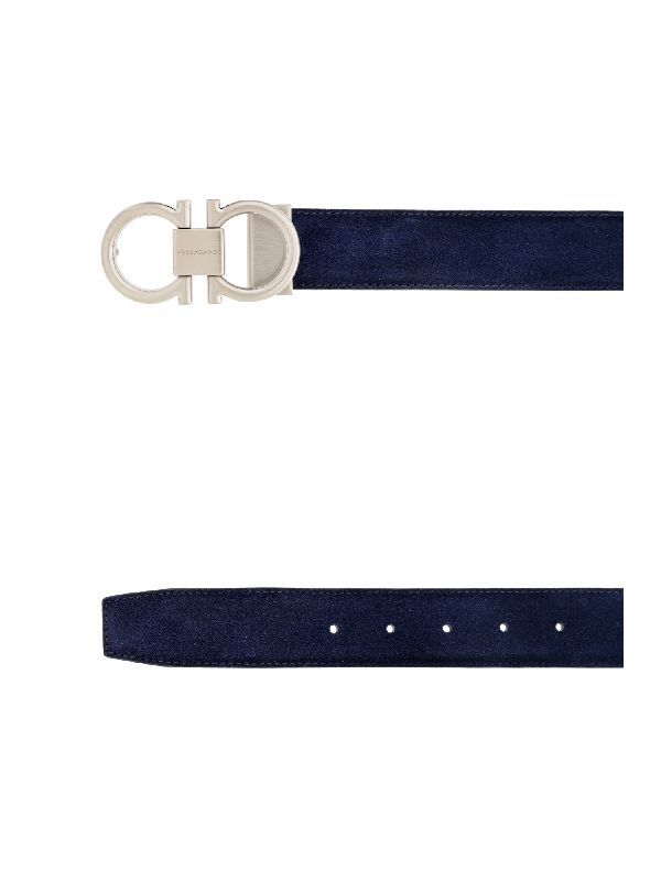 Gancini Buckle Leather Belt