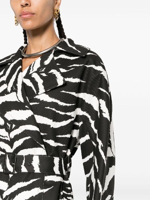 Animal
  Printing Belted Coat