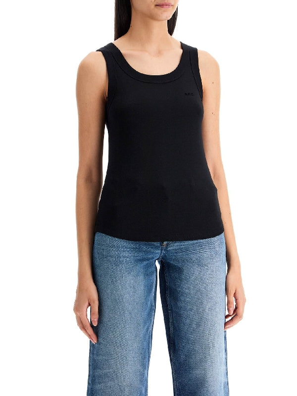 Agathe Logo Sleeveless Top - Jente