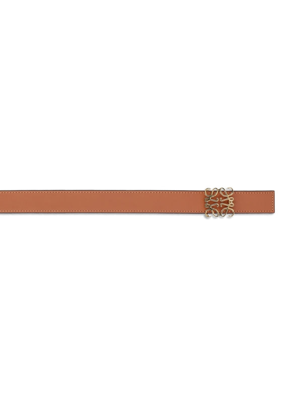 Anagram Buckle Reversible Leather Belt