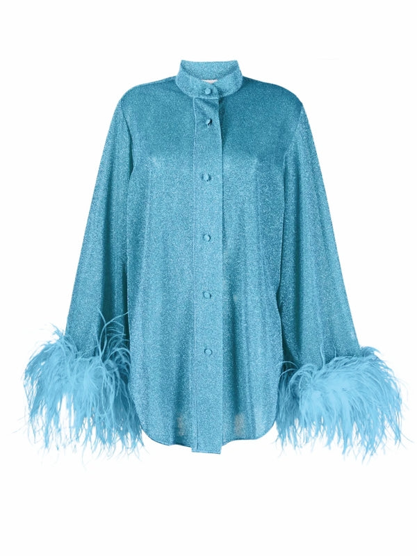 Oseree Blue Shirt & Blouse