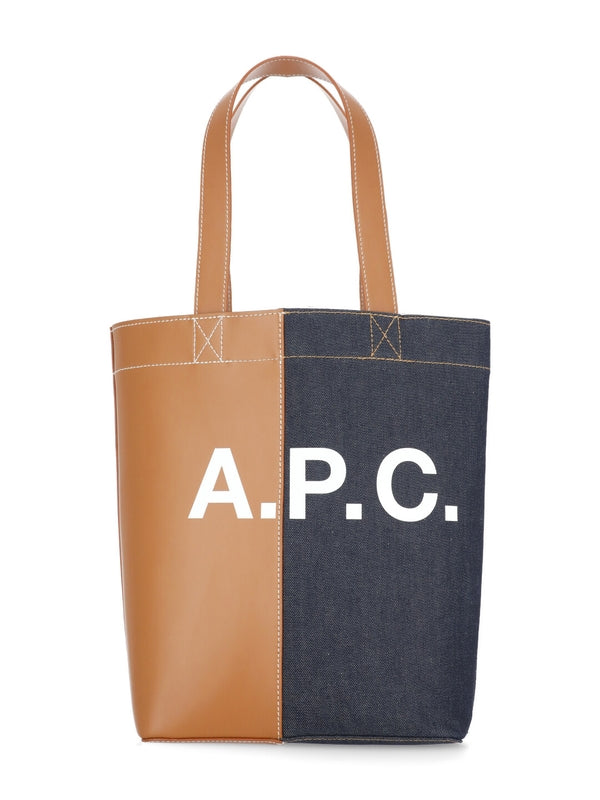 Axel N/s Canvas Leather Tote Bag