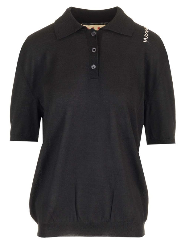 Wool Silk Polo Shirt