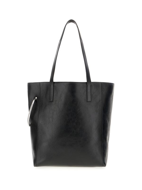 Black Leather Tote Bag