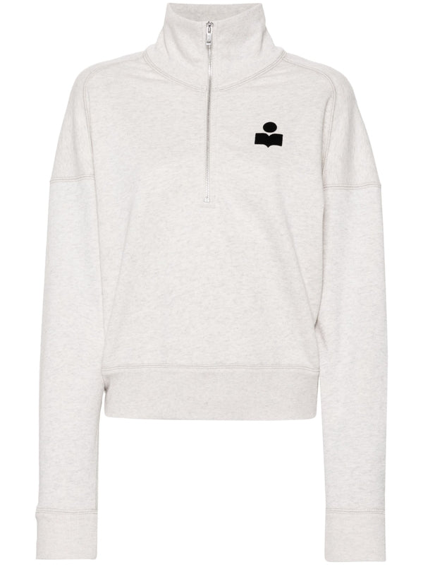 ROSS Logo Printing Half-Zip Sweatshirt