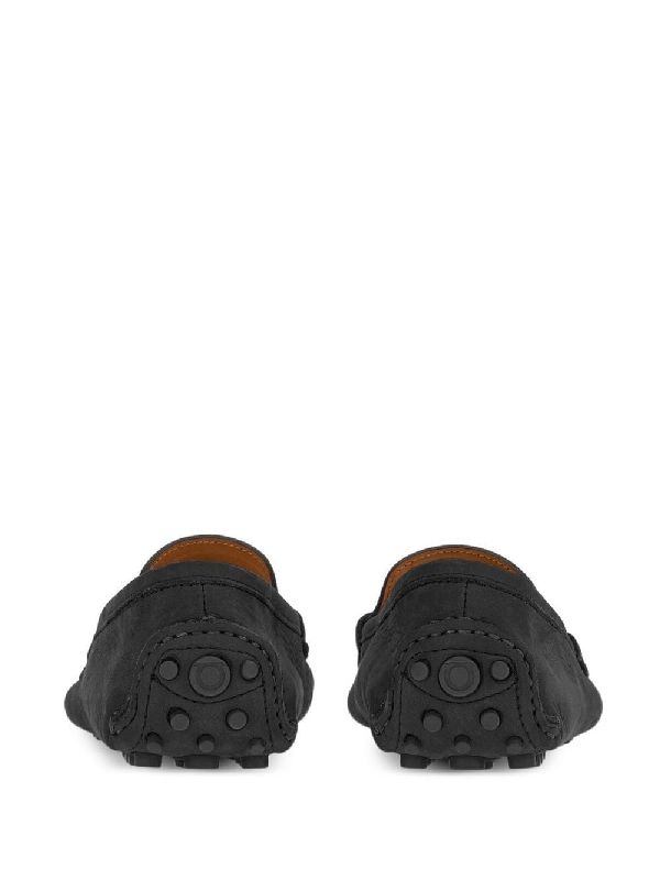 Double Gancini
  Leather Driving Shoes