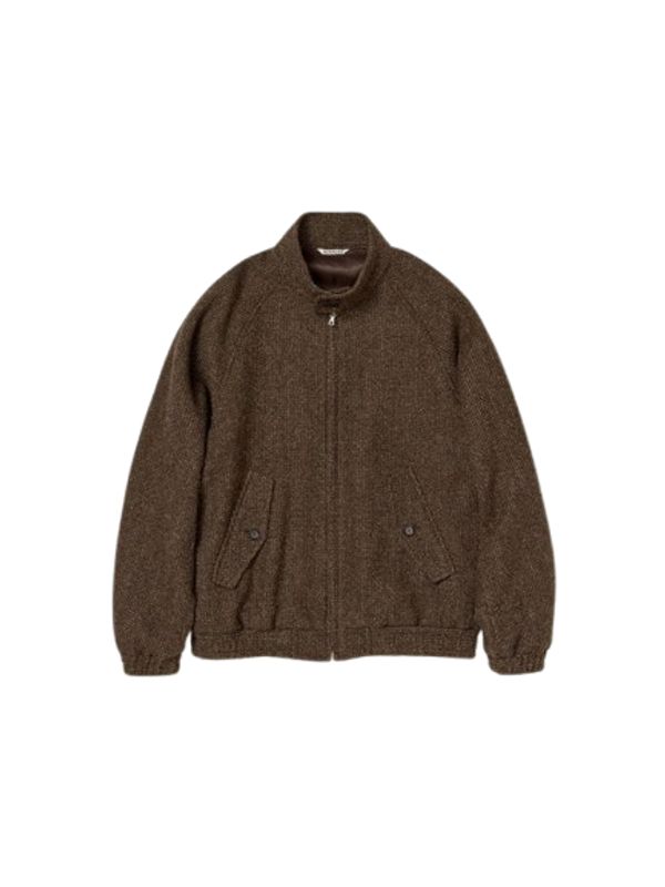 AURALEE - Lama Shetland Wool Zip Jacket - Jente