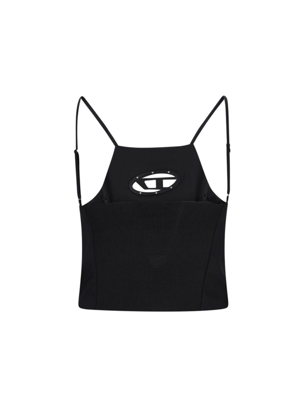 Wilit Cutout Logo Wool Blend Tank Top