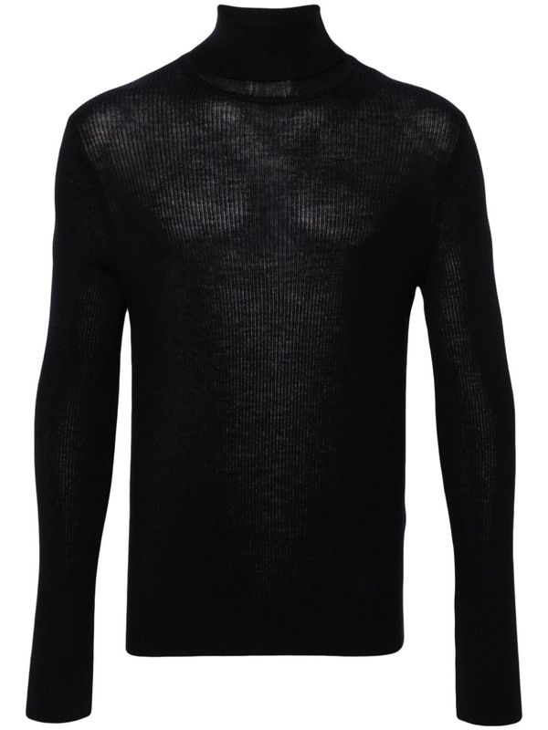 Wool Blend High-Neck Knit - Jente