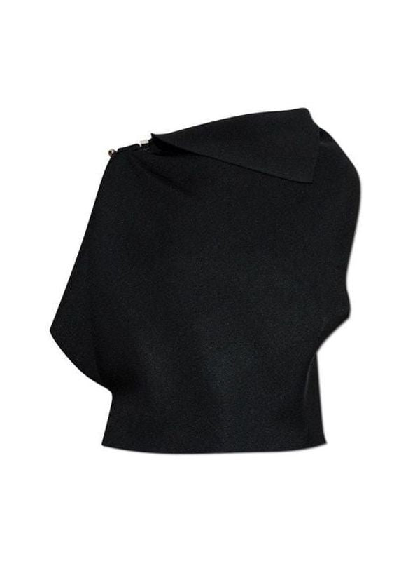 Asymmetric Sleeveless Knit