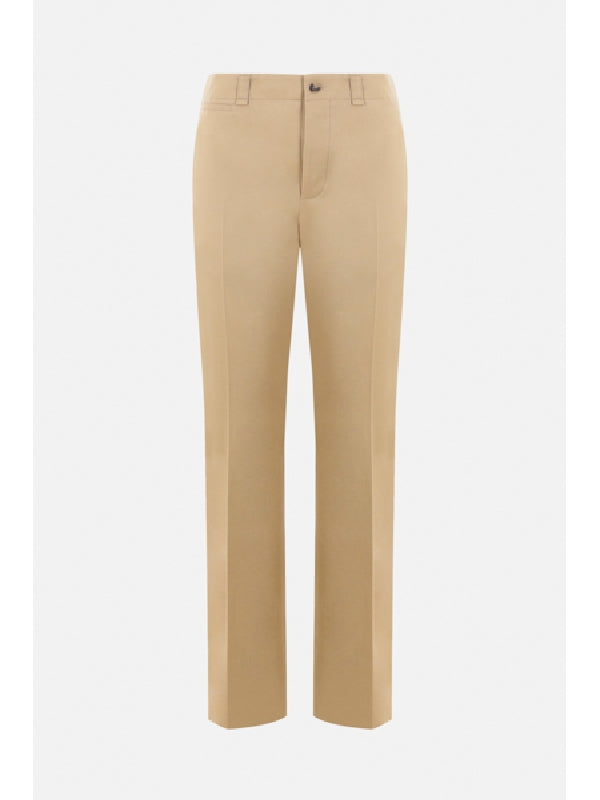 Cotton Straight Tailored Pants