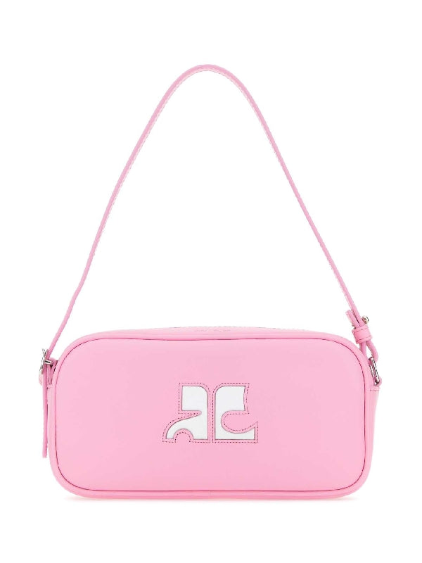 Reedition Logo Leather Baguette Bag