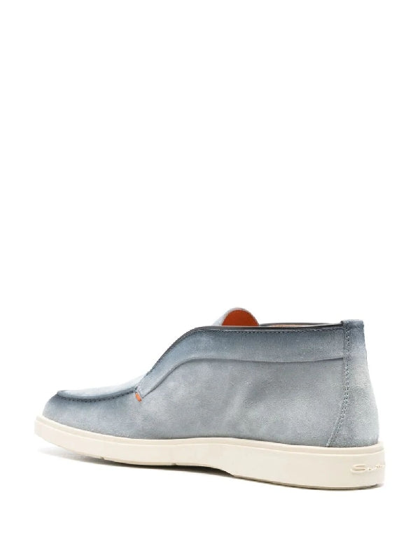 Blue Suede Desert Boots