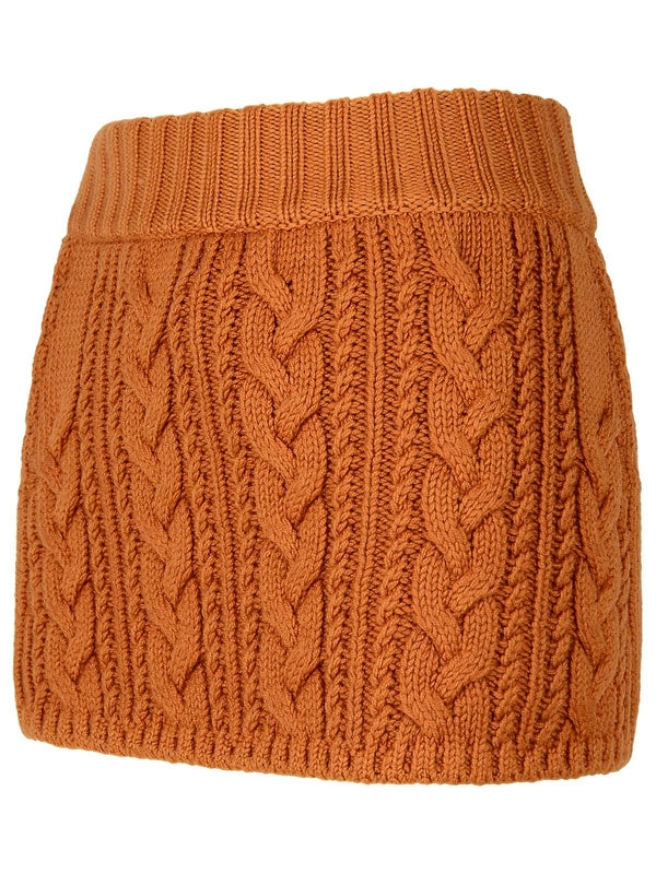 Hues Crochet Wool Mini Skirt - Jente