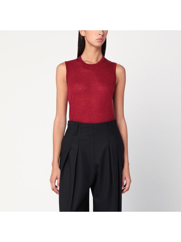 6397 Burgundy Knitted