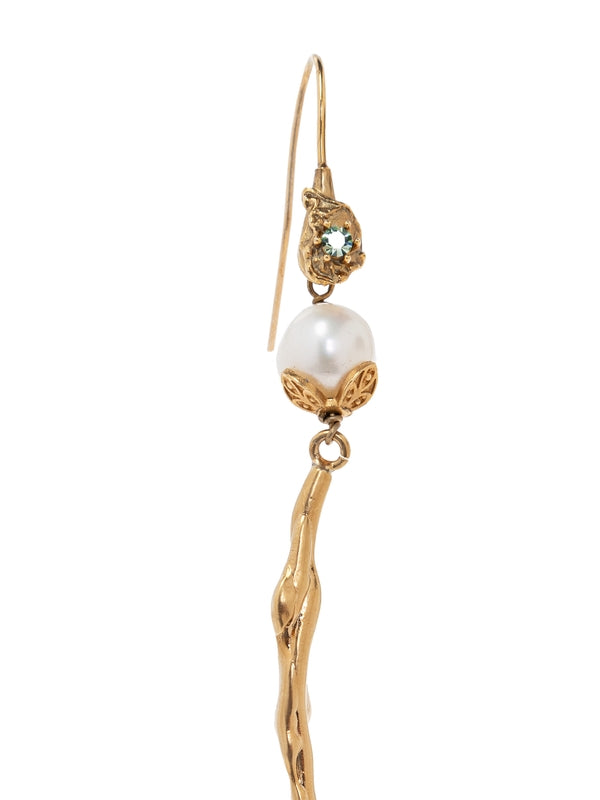 Pearl Decoration Drop Earrings