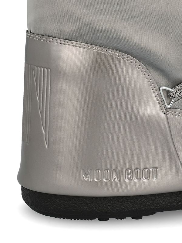 Moon Boot Silver Middle Boots