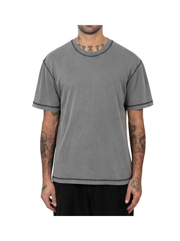 Grey Crewneck Short-Sleeve T-Shirt