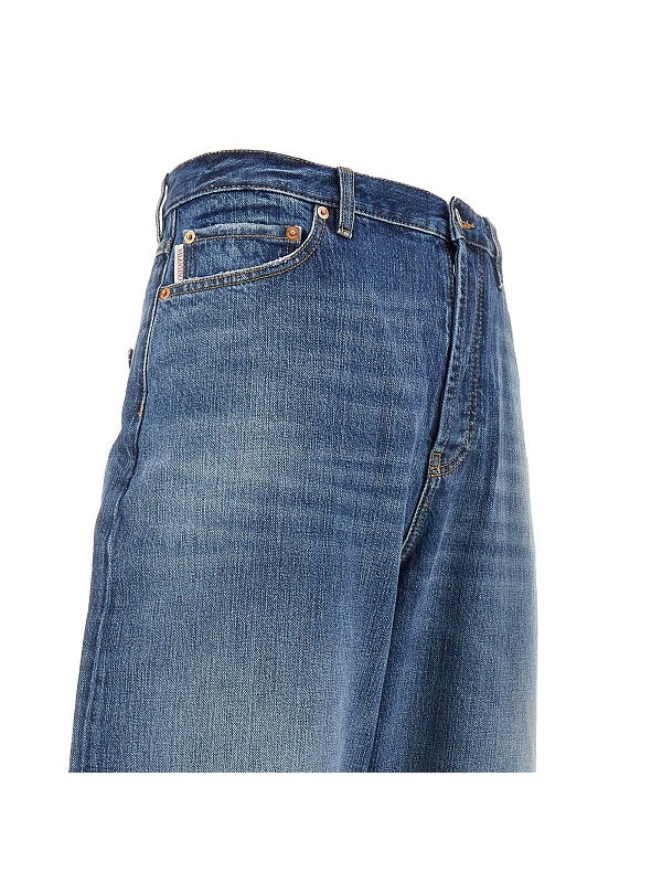 Back Logo Patch Denim Pants