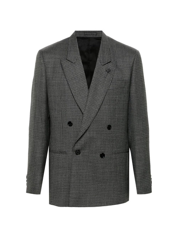 Boutonniere Check Double Jacket