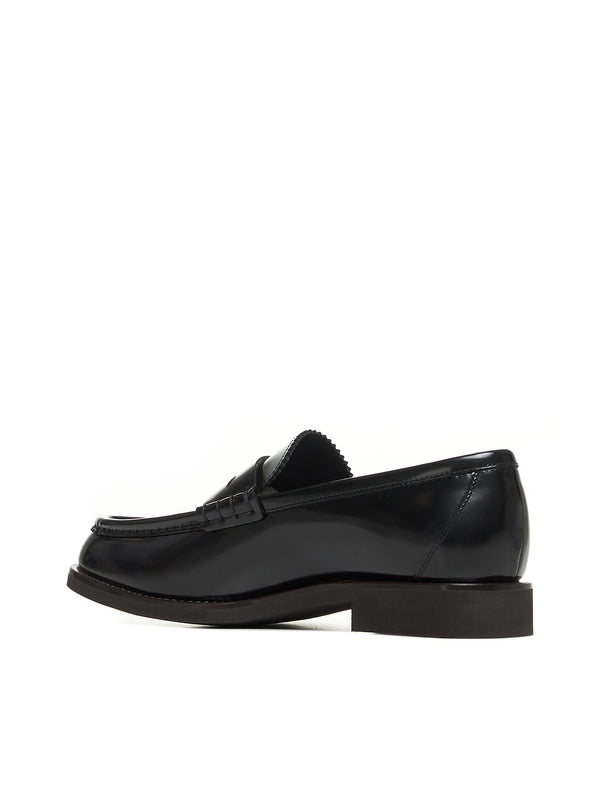 Black Leather Loafers