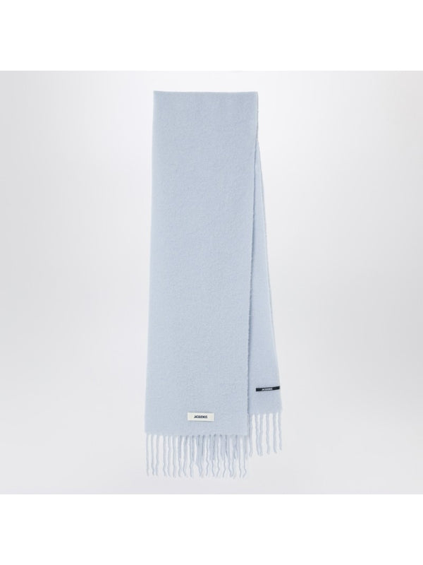 Jacquemus Blue Wool Mufflers