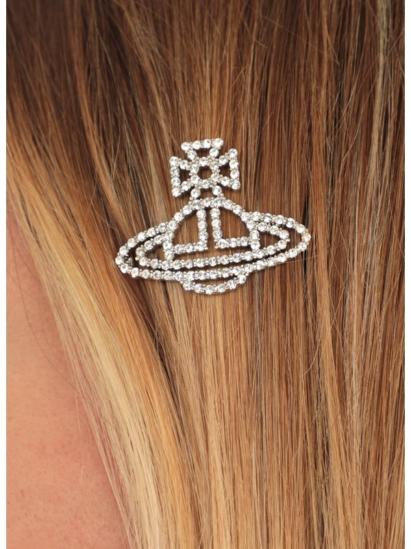 Orb Logo Crystal Hair Pin