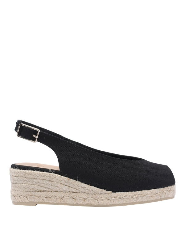 Castañer Black Espadrille Sandals