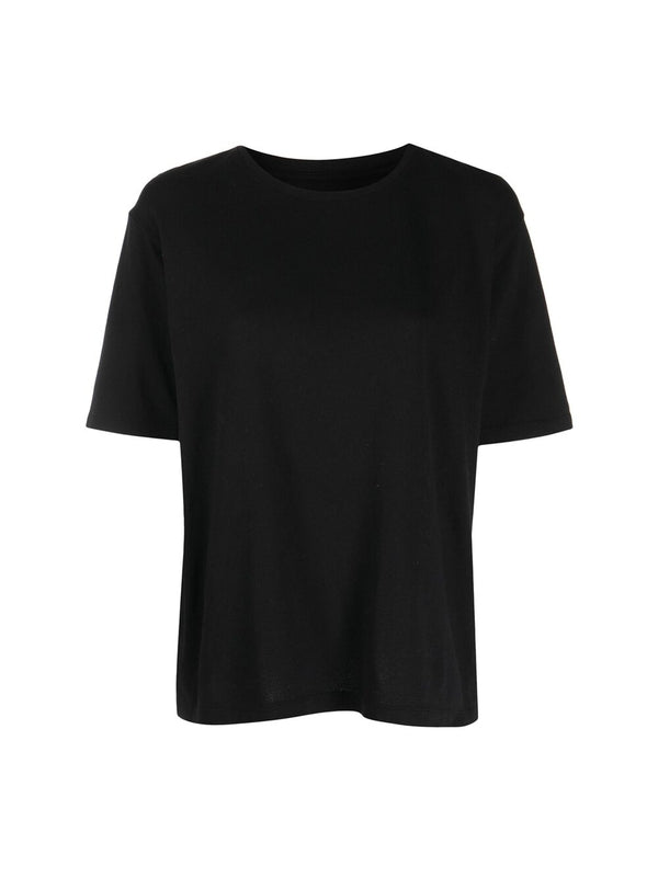 Mae Back Logo Cotton Short
  Sleeve T-shirt