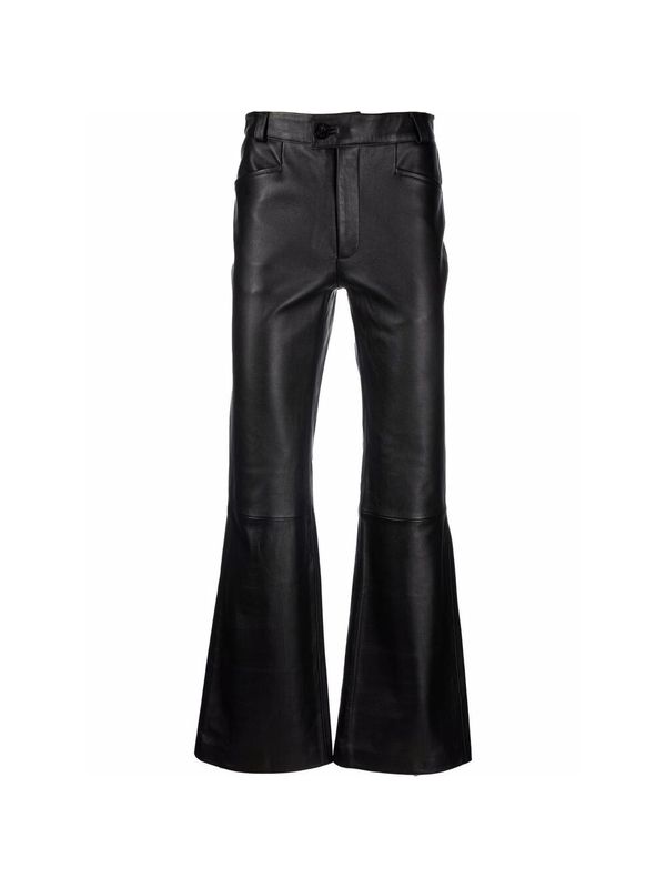 Flare Leather Pants