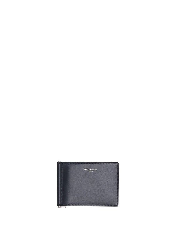 Saint Laurent Navy Card Holders