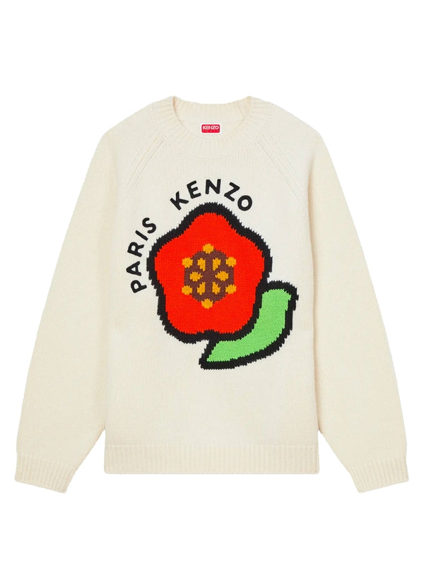 Pop Jacquard Logo Embroidered Knit