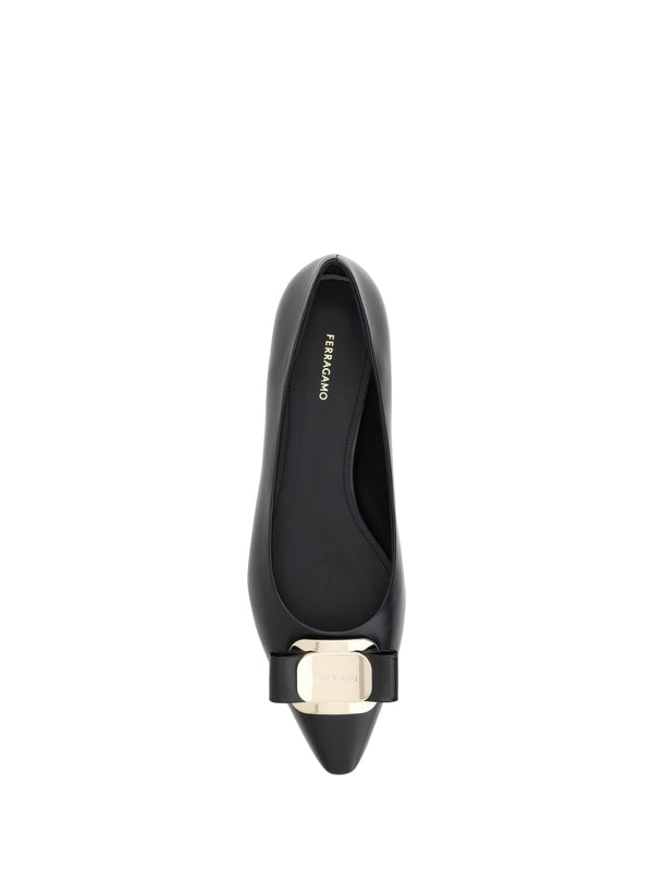 New Bara Leather Flat Shoes