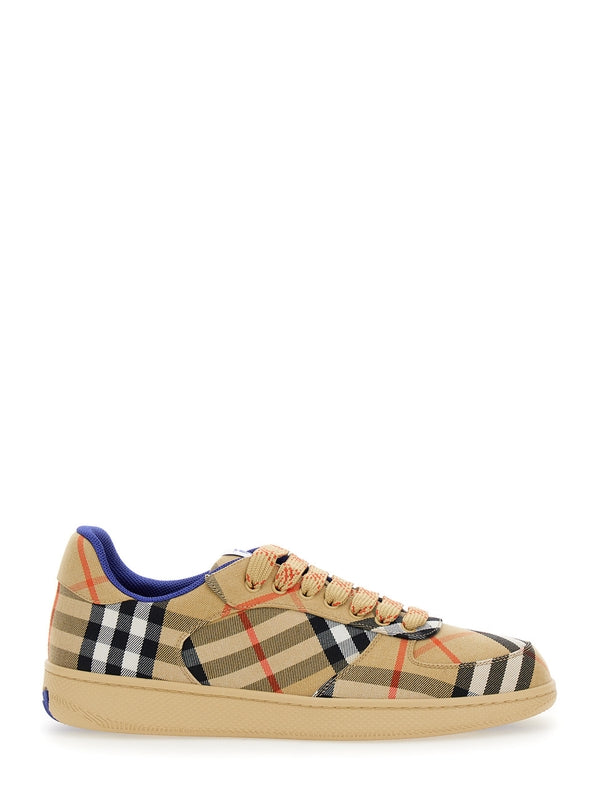 Terrace Vintage Check Fabric Low-Top Sneakers