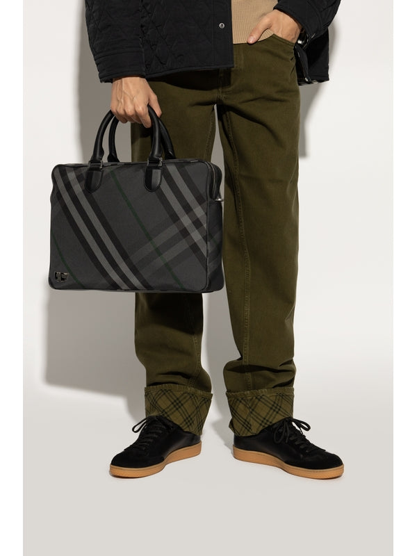 Ekd Check Pattern Brief Case