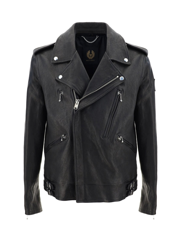 Epaulet Lambskin Rider
  Jacket