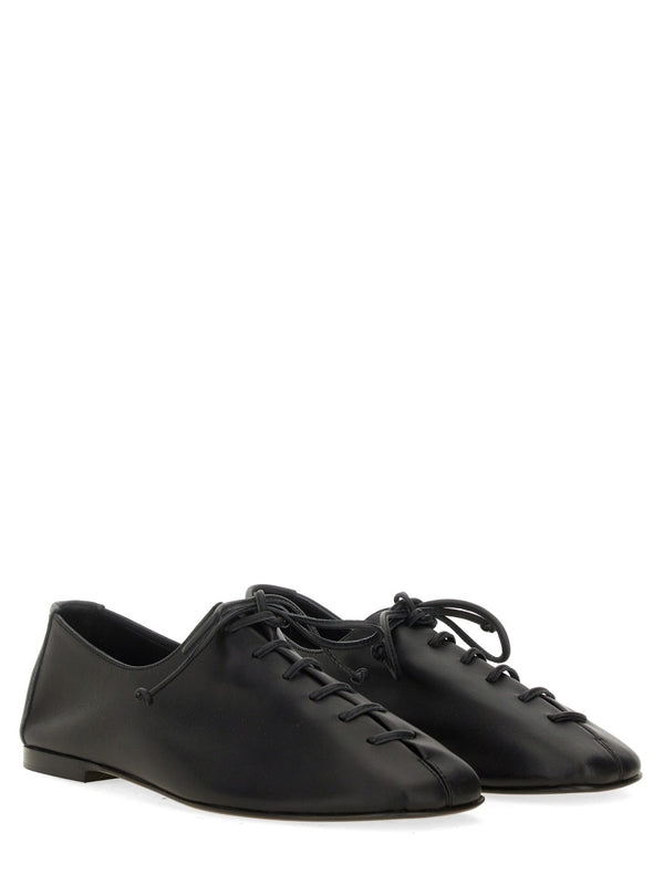 Black Calfskin Lace-Up Shoes