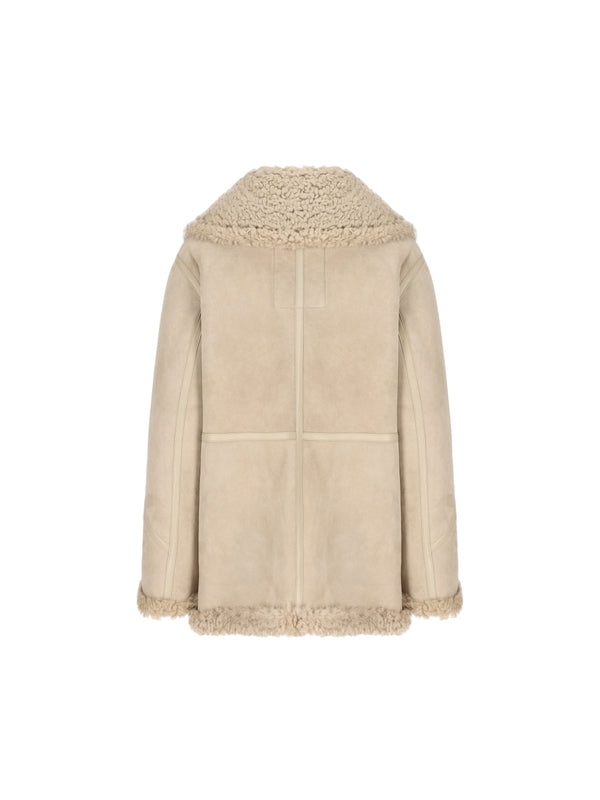 Oversized Mustang Shearling Jacket - Jente