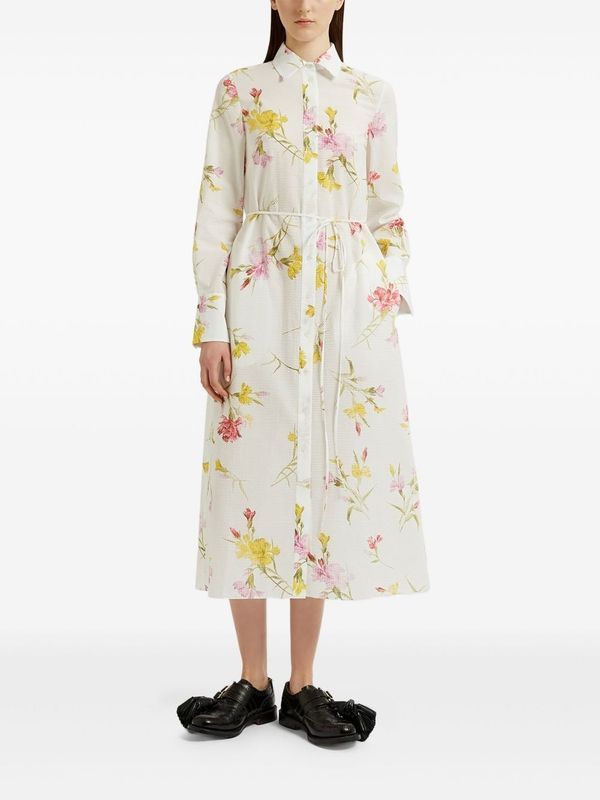 Erdem White Long Dress