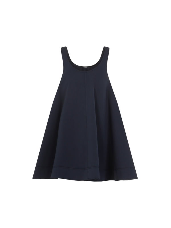 Anagram Logo Trapeze Mini Dress