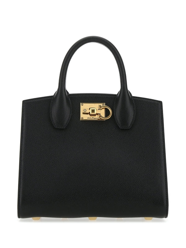 Studio Hammered Buckle Leather Tote Bag