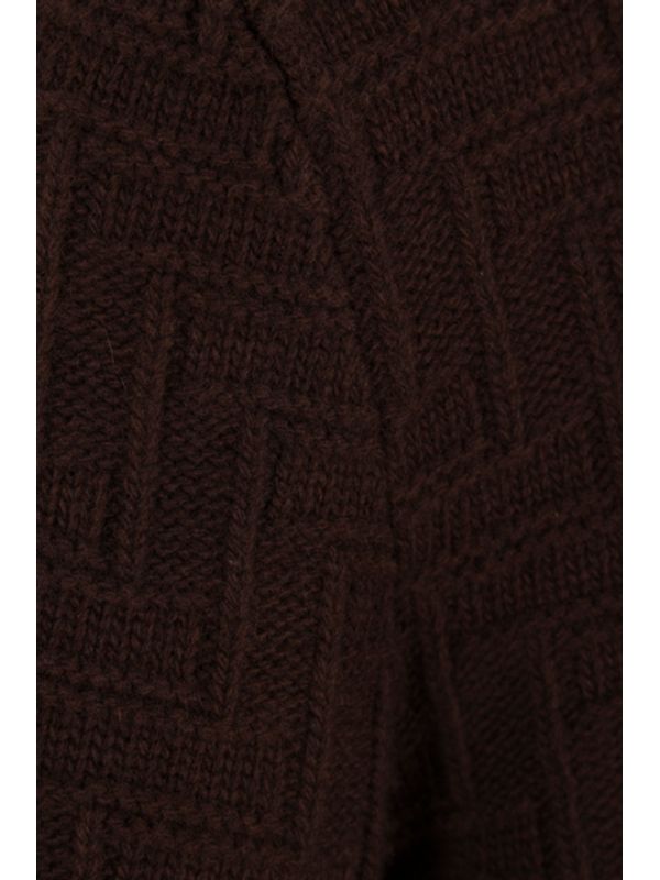 Wool Cashmere High Neck Knit