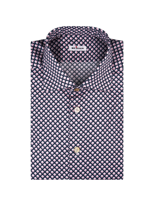 Classic Collar Pattern Cotton Shirt