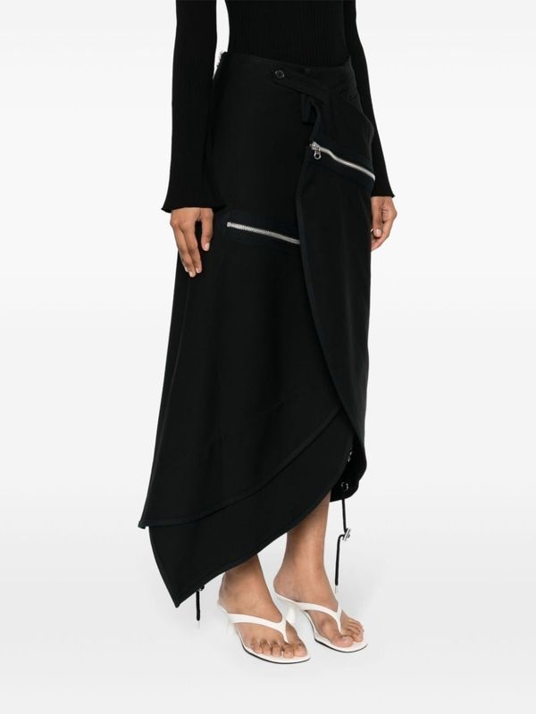 Modular Asymmetric Zipper Skirt
