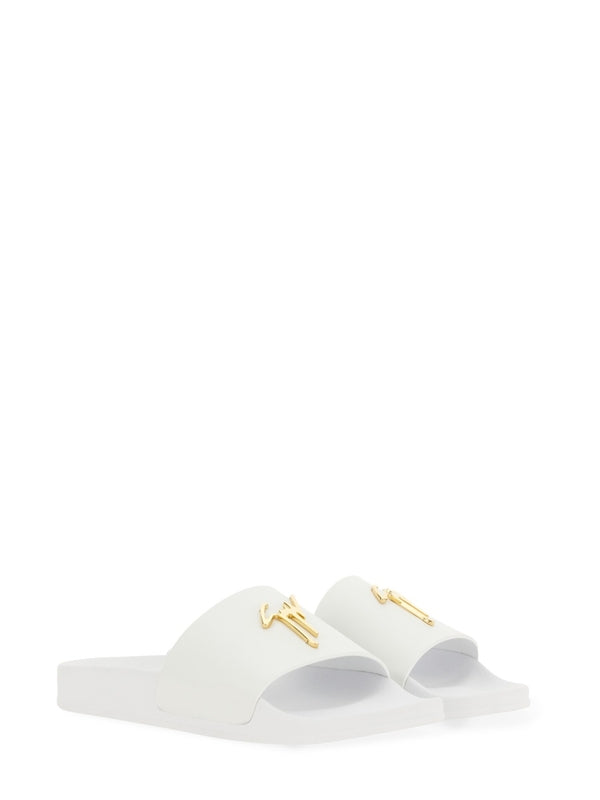 Giuseppe Zanotti White Slides