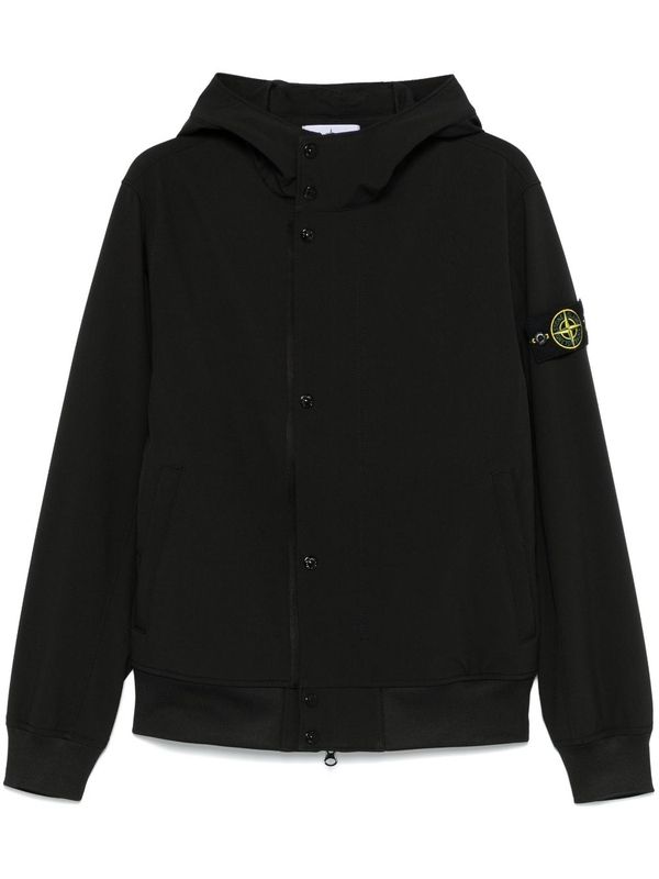 Wappen Patch Button Hooded Jacket
