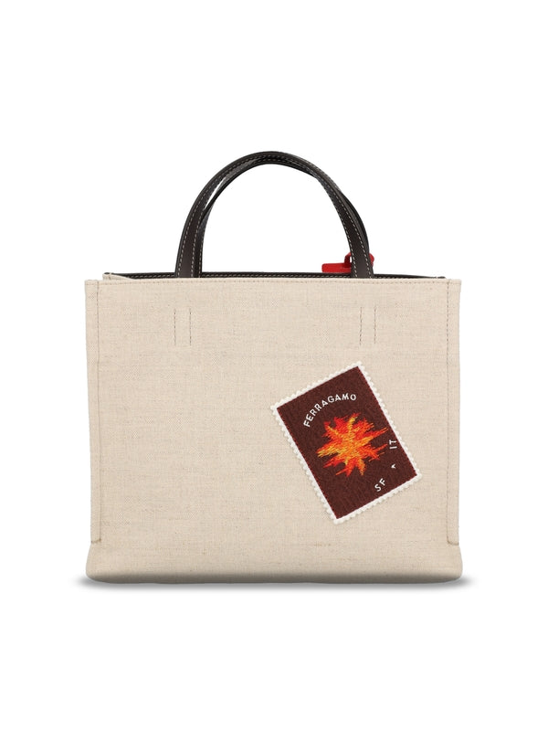 Venna Logo Canvas Tote Bag