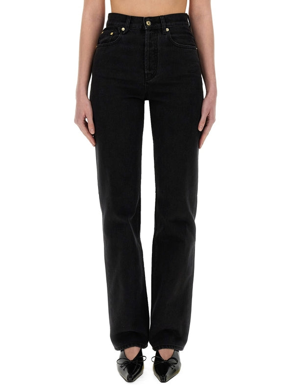 Back Logo Patch Denim Pants