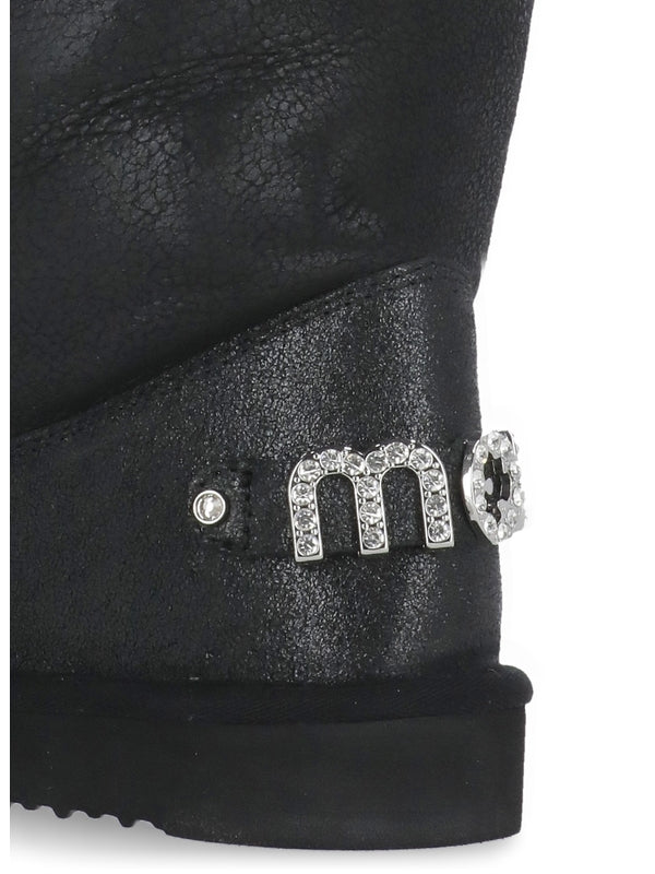 Eskimo 24 Rhinestone Logo Ankle Boots